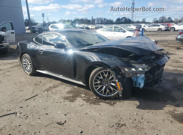 1FA6P8TH4R5135557 2024 FORD MUSTANG Black Przód prawy