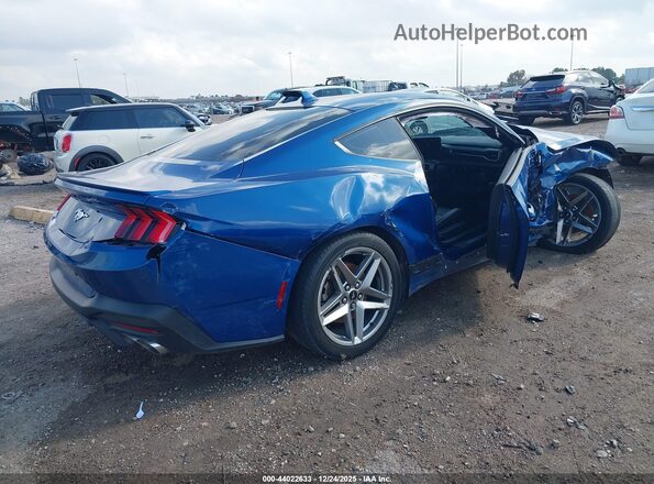 1FA6P8TH6R5111955 2024 FORD MUSTANG Синий Задняя правая четверть