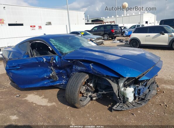 1FA6P8TH6R5111955 2024 FORD MUSTANG Синий Вид спереди