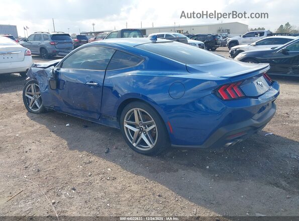 1FA6P8TH6R5111955 2024 FORD MUSTANG Синий Задняя левая четверть