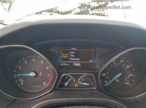 1FADP3E24JL291746 2018 FORD FOCUS Черный Вид щитка приборов