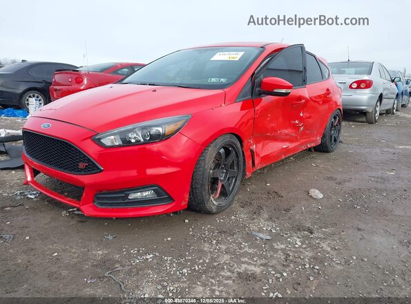 1FADP3L95HL338700 2017 FORD FOCUS ST Красный Передняя левая четверть
