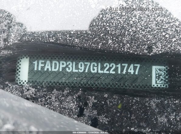 1FADP3L97GL221747 2016 FORD FOCUS ST White Вид підкапотного простору