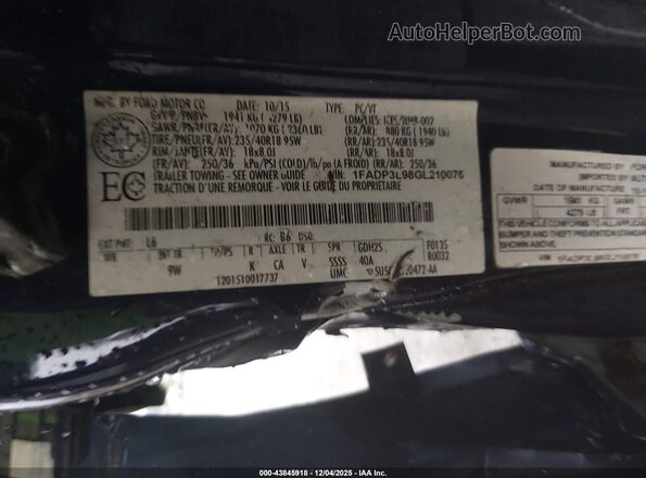 1FADP3L98GL210076 2016 FORD FOCUS ST Blue Вид підкапотного простору