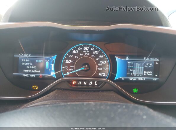 1FADP5AU4GL104551 2016 FORD C-MAX HYBRID Blue Vista de los asientos traseros