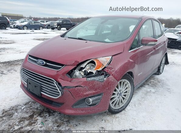 1FADP5BUXGL117335 2016 FORD C-MAX HYBRID Red წინა მარცხენა ხედი სამი მეოთხედიდან