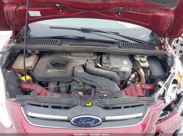 1FADP5BUXGL117335 2016 FORD C-MAX HYBRID Red უკანა ხედი