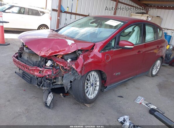 1FADP5CU6GL114480 2016 FORD C-MAX ENERGI Red Առջևի ձախ երեք քառորդ տեսարան