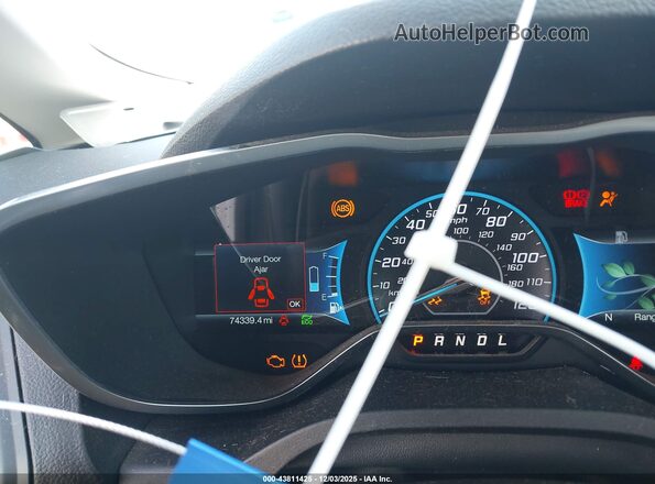 1FADP5DU5JL103511 2018 FORD C-MAX HYBRID White უკანა სავარძლების ხედი