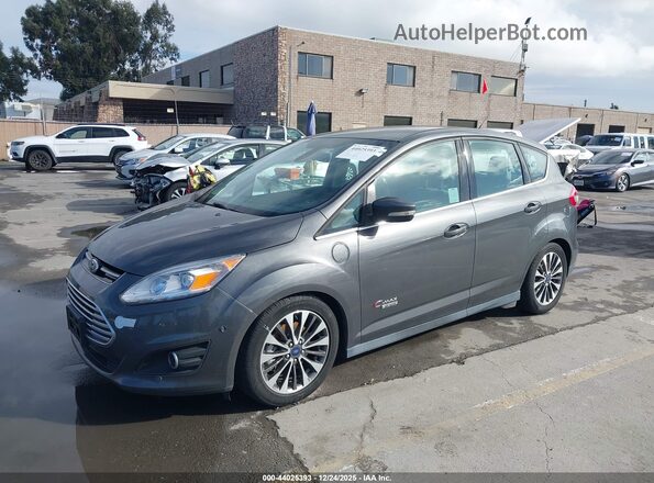 1FADP5FU7HL112640 2017 FORD C-MAX ENERGI Gray Front left