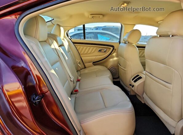 1FAHP2F85GG110976 2016 FORD TAURUS Burgundy Вид задніх сидінь