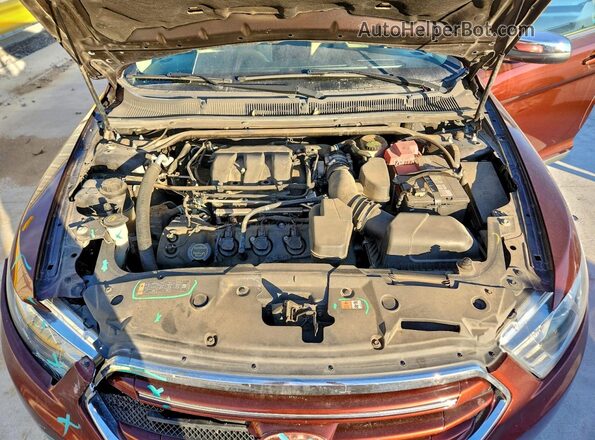 1FAHP2F85GG110976 2016 FORD TAURUS Burgundy Вид задньої частини салону