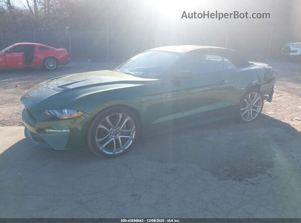1FATP8UH1N5125063 2022 FORD MUSTANG Green Передня ліва чверть
