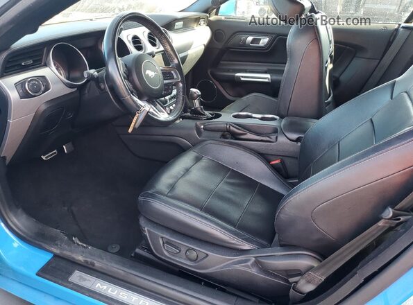 1FATP8UH2N5115528 2022 FORD MUSTANG Blue Widok wnętrza z przodu