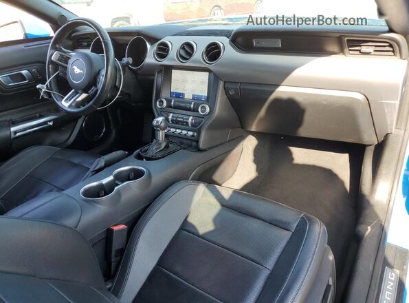 1FATP8UH2N5115528 2022 FORD MUSTANG Blue Widok deski rozdzielczej