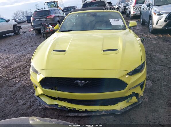 1FATP8UH7M5120139 2021 FORD MUSTANG Yellow უკანა სალონის ხედი