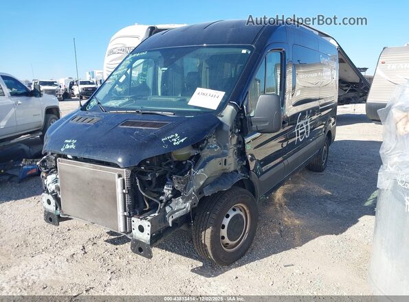 1FBAX2C84PKB96265 2024 FORD PASSENGER Black Առջևի ձախ երեք քառորդ տեսարան