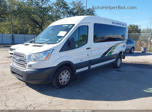 1FBAX2CM3KKA05392 2019 FORD TRANSIT-350 White Vista tres cuartos delantera izquierda