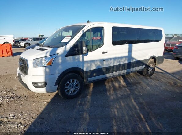 1FBAX2Y85MKA66046 2021 FORD PASSENGER White წინა მარცხენა ხედი სამი მეოთხედიდან