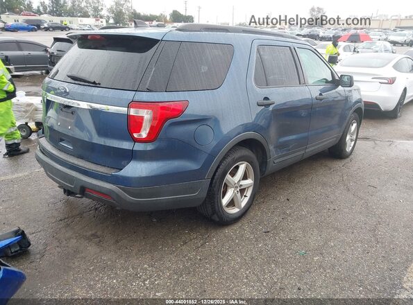 1FM5K7B81KGA46356 2019 FORD FORD EXPLORER Blue Задня права чверть
