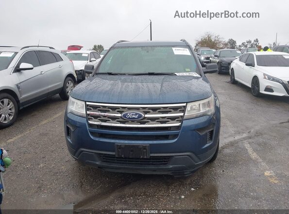 1FM5K7B81KGA46356 2019 FORD FORD EXPLORER Blue Вид щитка приладів