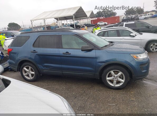 1FM5K7B81KGA46356 2019 FORD FORD EXPLORER Blue Вид задньої частини салону