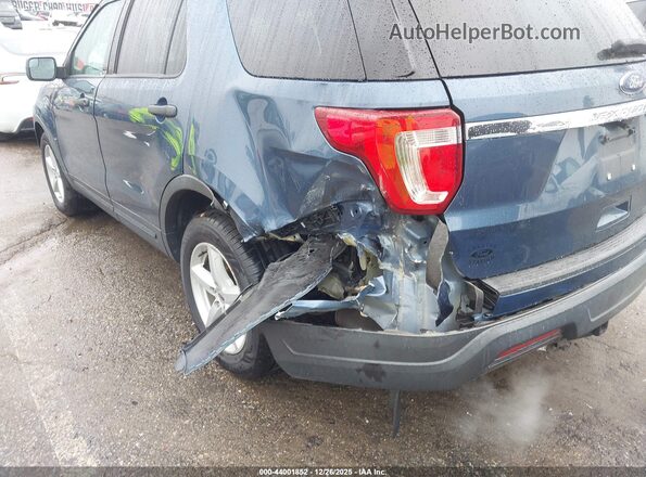1FM5K7B81KGA46356 2019 FORD FORD EXPLORER Blue Вид спереду