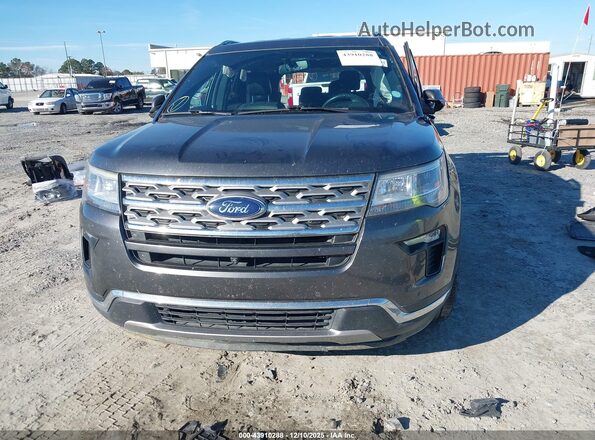 1FM5K7F84JGA21556 2018 FORD FORD EXPLORER Gray Առջևի վահանակի տեսք
