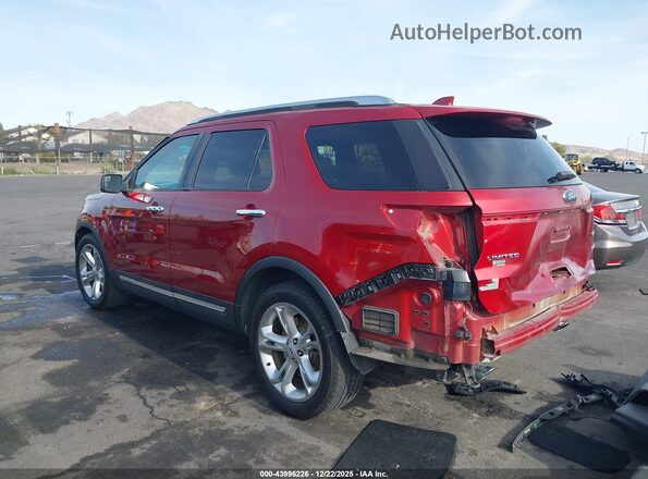 1FM5K7F89GGC23964 2016 FORD FORD EXPLORER Red Trasero izquierdo