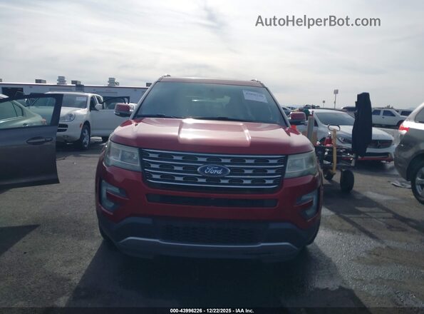 1FM5K7F89GGC23964 2016 FORD FORD EXPLORER Red Vista interior trasera