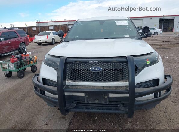1FM5K8AB0LGA71687 2020 FORD POLICE INTERCEPTOR White Դիմացի տեսք