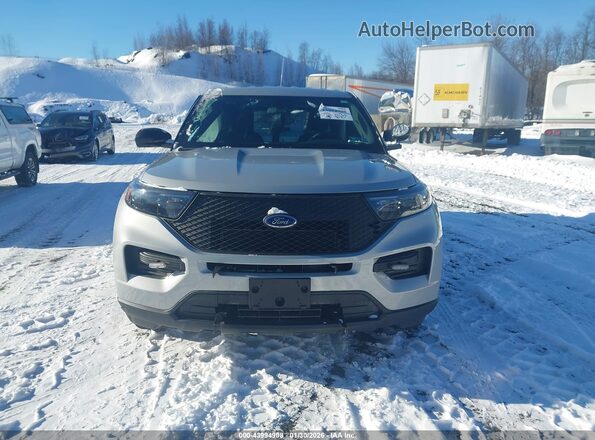 1FM5K8AB2NGA00090 2022 FORD POLICE INTERCEPTOR Gray Widok zestawu wskaźników