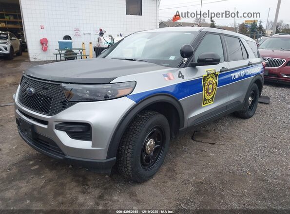 1FM5K8AB2RGA31197 2024 FORD POLICE INTERCEPTOR Серебряный Передняя левая четверть