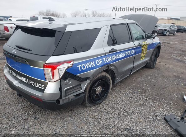 1FM5K8AB2RGA31197 2024 FORD POLICE INTERCEPTOR Серебряный Задняя правая четверть