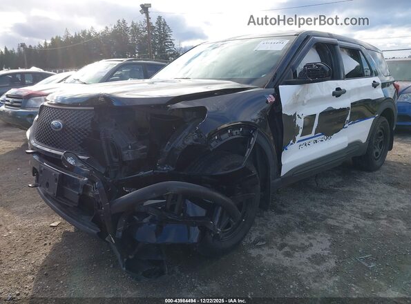 1FM5K8AB3LGA97975 2020 FORD POLICE INTERCEPTOR Черный Передняя левая четверть