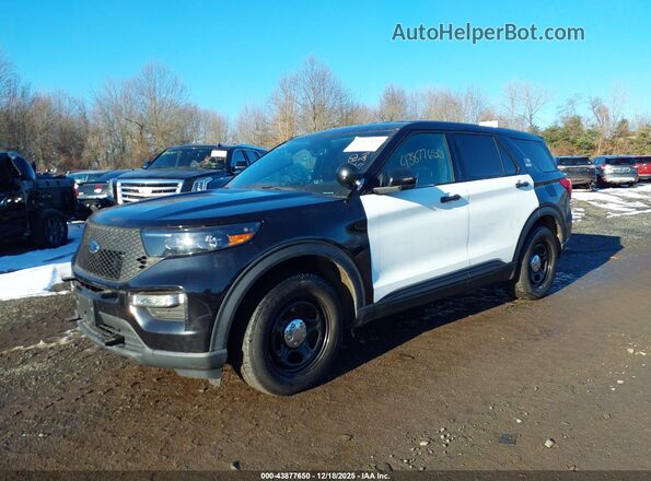 1FM5K8AB7LGC35338 2020 FORD POLICE INTERCEPTOR Black წინა მარცხენა ხედი სამი მეოთხედიდან