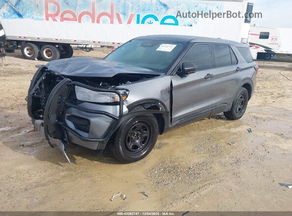 1FM5K8AC1SGA85279 2025 FORD POLICE INTERCEPTOR Серый Передняя левая четверть