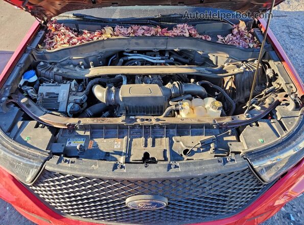 1FM5K8ACXLGA18651 2020 FORD FORD EXPLORER Red Widok komory silnika