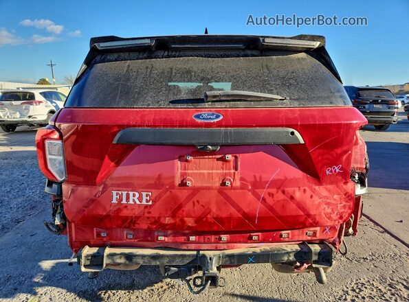 1FM5K8ACXLGA18651 2020 FORD FORD EXPLORER Red Widok z tyłu