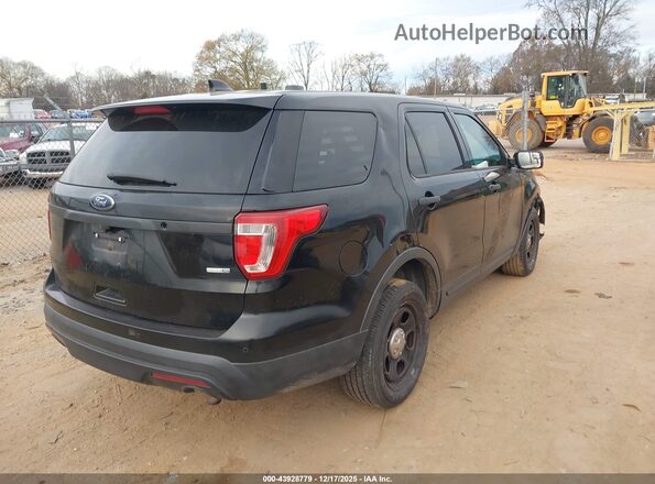 1FM5K8AR0HGC66919 2017 FORD UTILITY POLICE INTERCEPTOR Black Trasero derecho