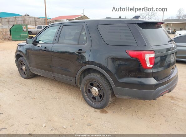 1FM5K8AR0HGC66919 2017 FORD UTILITY POLICE INTERCEPTOR Black Trasero izquierdo