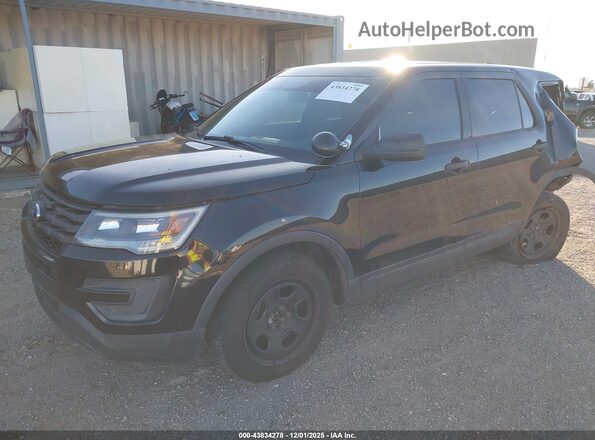1FM5K8AR2JGA32223 2018 FORD POLICE INTERCEPTOR Black Przód lewy