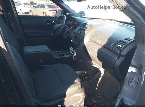 1FM5K8AR2JGA32223 2018 FORD POLICE INTERCEPTOR Black Widok wnętrza z przodu