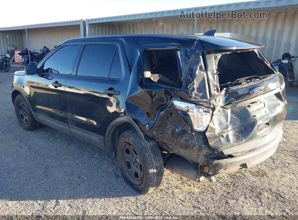 1FM5K8AR2JGA32223 2018 FORD POLICE INTERCEPTOR Black Tył lewy