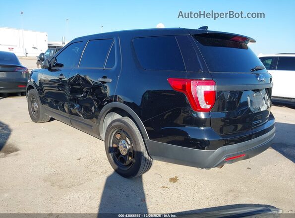 1FM5K8AR4HGD06256 2017 FORD UTILITY POLICE INTERCEPTOR Black Задня ліва чверть