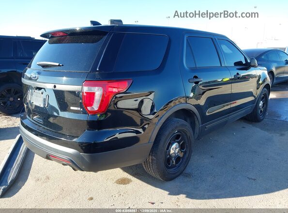 1FM5K8AR4HGD06256 2017 FORD UTILITY POLICE INTERCEPTOR Black Задня права чверть