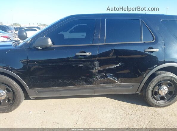 1FM5K8AR4HGD06256 2017 FORD UTILITY POLICE INTERCEPTOR Black Вид спереду