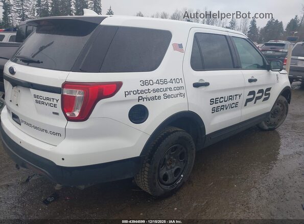 1FM5K8AR5GGA47243 2016 FORD UTILITY POLICE INTERCEPTOR White Задня права чверть