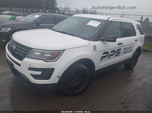 1FM5K8AR5GGA47243 2016 FORD UTILITY POLICE INTERCEPTOR White Передня ліва чверть