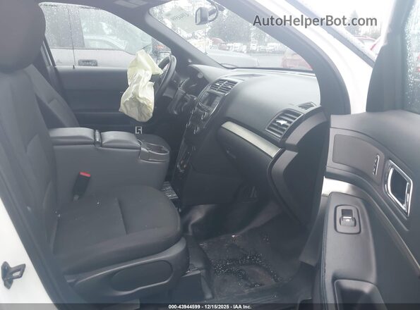 1FM5K8AR5GGA47243 2016 FORD UTILITY POLICE INTERCEPTOR White Вид салону спереду
